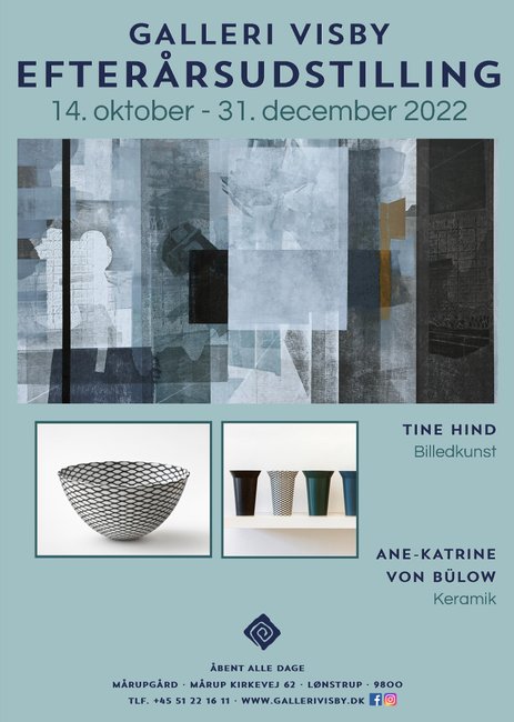 Efterårsudstilling 2022 med keramiker Ane-Katrine von Bülow og billedkunstner Tine Hind